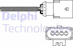 Delphi ES20303-12B1 - Lambda sonda parts5.com