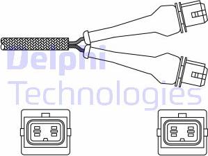 Delphi ES20244-12B1 - Sonda Lambda parts5.com