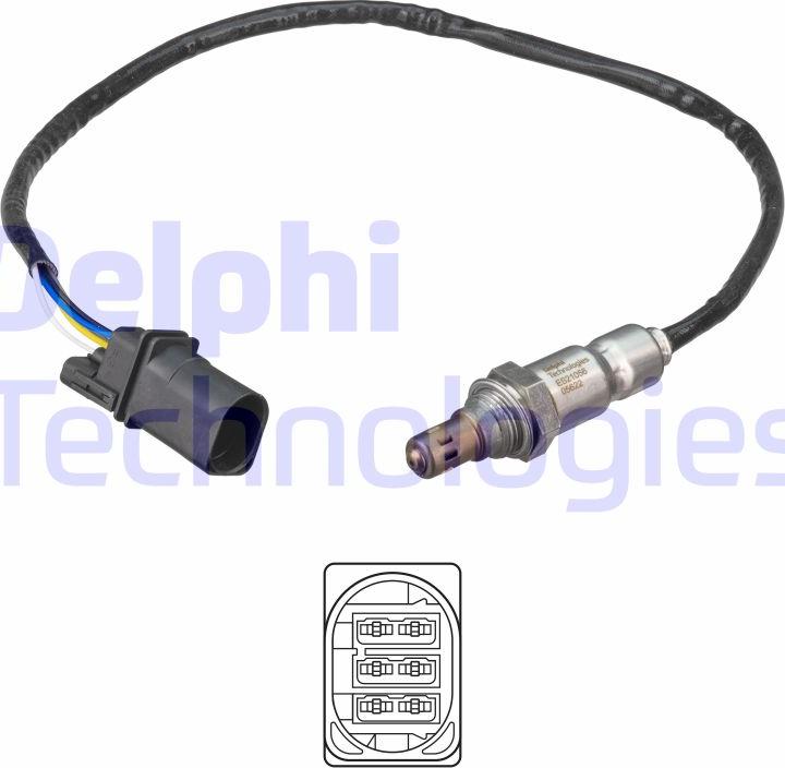 Delphi ES21056-12B1 - Lambda sensörü parts5.com