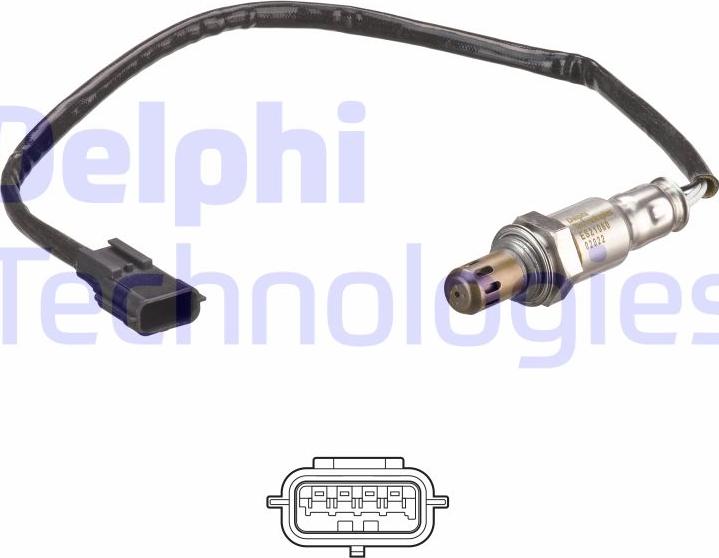 Delphi ES21060-12B1 - Sonda Lambda parts5.com