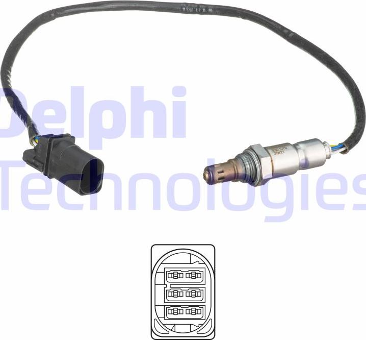 Delphi ES21079-12B1 - Lambda sensörü parts5.com