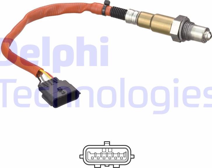 Delphi ES21077-12B1 - Αισθητήρας λάμδα parts5.com