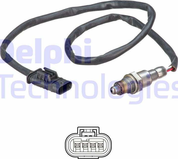 Delphi ES21198-12B1 - Lambda sonda parts5.com