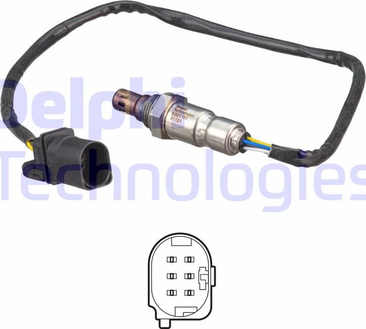 Delphi ES21160-12B1 - Lambda sensörü parts5.com