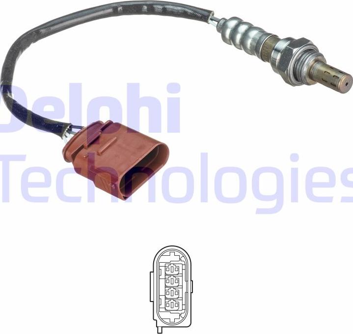 Delphi ES21186-12B1 - Sonda Lambda parts5.com