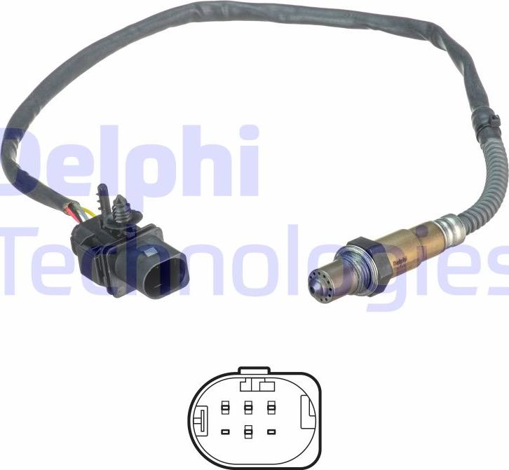 Delphi ES21136-12B1 - Sonde lambda parts5.com