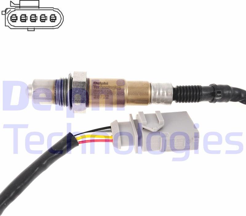 Delphi ES21394-12B1 - Αισθητήρας λάμδα parts5.com