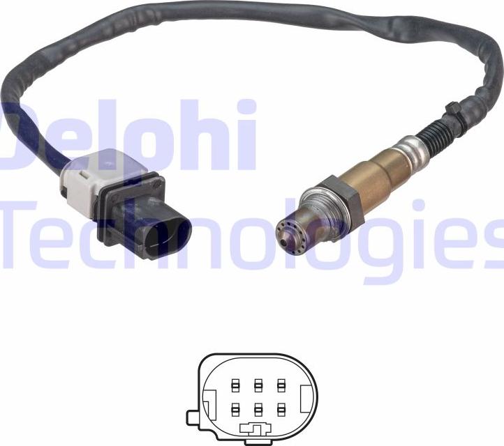 Delphi ES21302-12B1 - Lambda sonda parts5.com