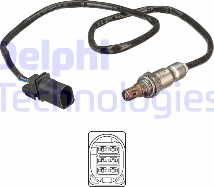 Delphi ES21204-12B1 - Sonda lambda parts5.com