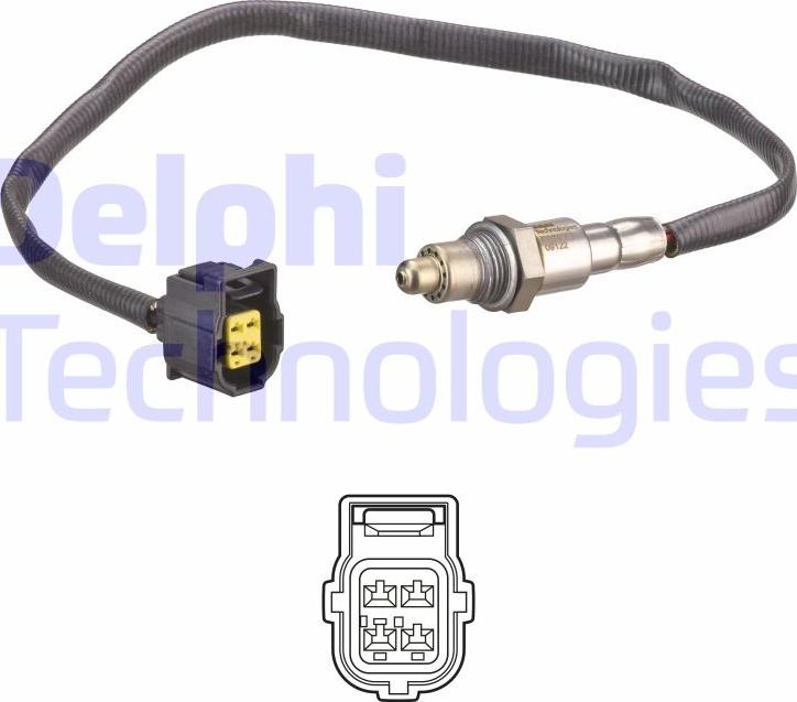 Delphi ES21202-12B1 - Sonda Lambda parts5.com