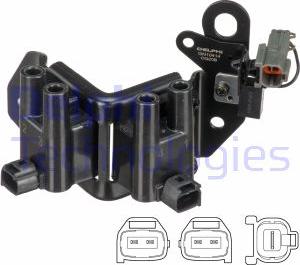 Delphi GN10414-12B1 - Bobina de encendido parts5.com