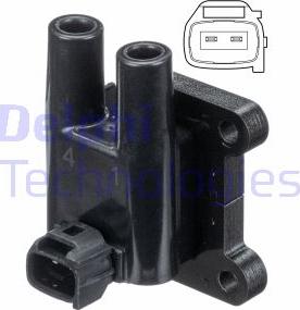 Delphi GN10840-12B1 - Bobina de encendido parts5.com