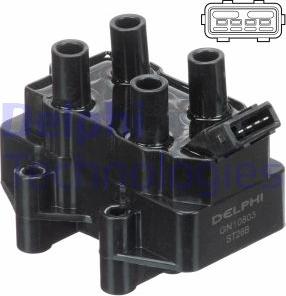 Delphi GN10803-12B1 - Bobina de encendido parts5.com