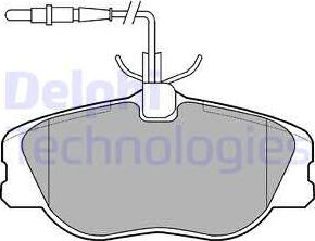 Delphi LP909 - Komplet zavornih oblog, ploscne (kolutne) zavore parts5.com