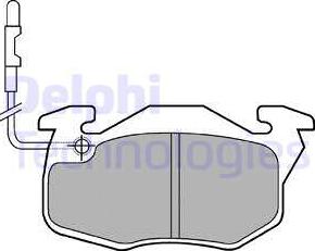 Delphi LP490 - Sada brzdových destiček, kotoučová brzda parts5.com