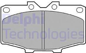 Delphi LP448 - Fékbetétkészlet, tárcsafék parts5.com