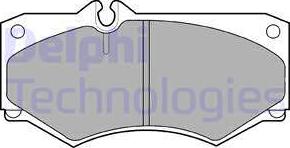 Delphi LP468 - Fékbetétkészlet, tárcsafék parts5.com