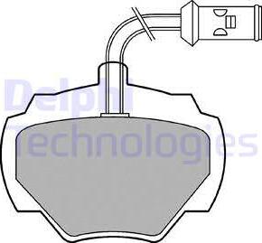 Delphi LP475 - Sada brzdových platničiek kotúčovej brzdy parts5.com