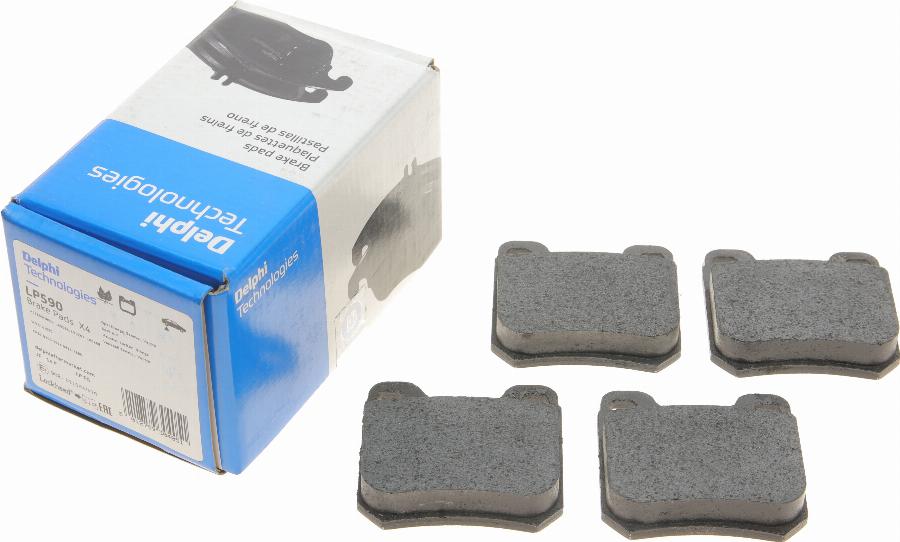 Delphi LP590 - Brake Pad Set, disc brake parts5.com