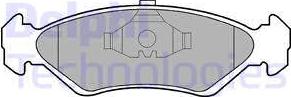 Delphi LP591 - Brake Pad Set, disc brake parts5.com