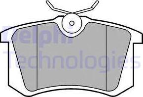 Delphi LP571 - Komplet kočnih obloga, disk kočnica parts5.com