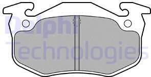 Delphi LP699 - Brake Pad Set, disc brake parts5.com