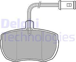 Delphi LP651 - Juego de pastillas de freno parts5.com