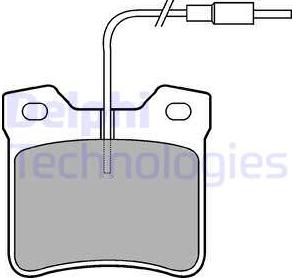 Delphi LP667 - Set placute frana,frana disc parts5.com