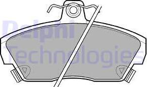 Delphi LP618 - Fékbetétkészlet, tárcsafék parts5.com