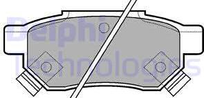 Delphi LP625 - Brake Pad Set, disc brake parts5.com