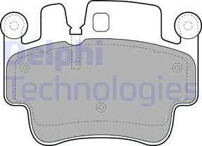 Delphi LP1996 - Kit de plaquettes de frein, frein à disque parts5.com