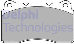 Delphi LP1944 - Brake Pad Set, disc brake parts5.com