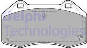 Delphi LP1940 - Piduriklotsi komplekt,ketaspidur parts5.com