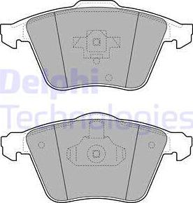 Delphi LP1943 - Fékbetétkészlet, tárcsafék parts5.com