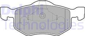 Delphi LP1900 - Brake Pad Set, disc brake parts5.com