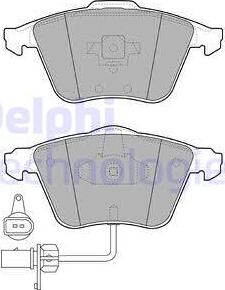 Delphi LP1922 - Komplet pločica, disk-kočnica parts5.com