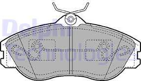 Delphi LP1445 - Sada brzdových destiček, kotoučová brzda parts5.com