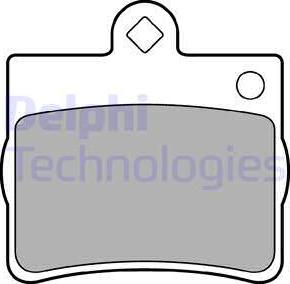 Delphi LP1402 - Brake Pad Set, disc brake parts5.com