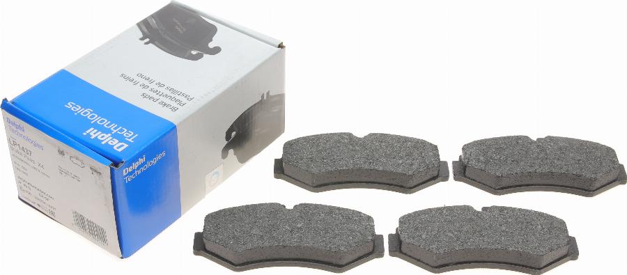 Delphi LP1437 - Piduriklotsi komplekt,ketaspidur parts5.com