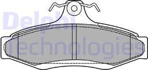 Delphi LP1424 - Fren balata seti, diskli fren parts5.com