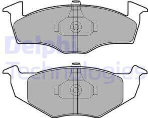 Delphi LP1591 - Sada brzdových platničiek kotúčovej brzdy parts5.com