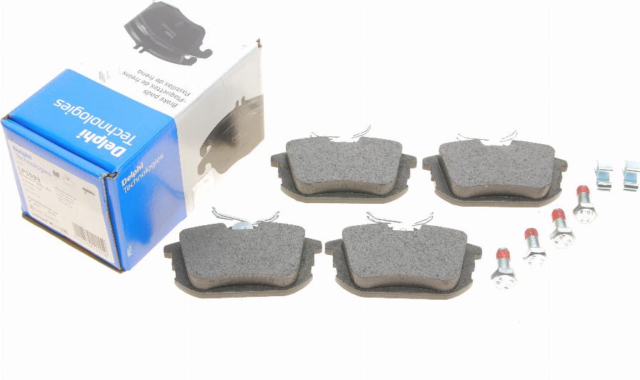 Delphi LP1593 - Brake Pad Set, disc brake parts5.com