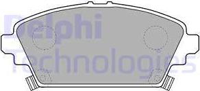 Delphi LP1503 - Brake Pad Set, disc brake parts5.com