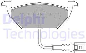 Delphi LP1514 - Fékbetétkészlet, tárcsafék parts5.com