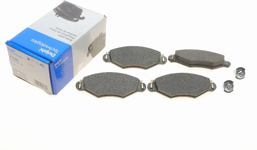 Delphi LP1699 - Brake Pad Set, disc brake parts5.com