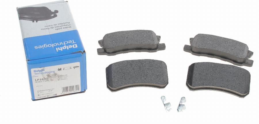 Delphi LP1691 - Fékbetétkészlet, tárcsafék parts5.com