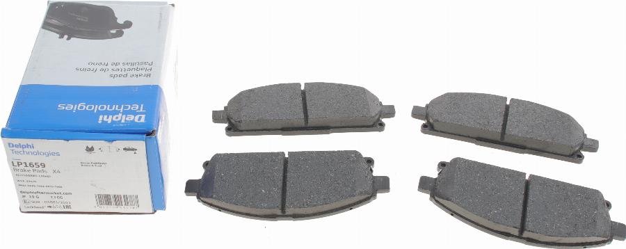 Delphi LP1659 - Brake Pad Set, disc brake parts5.com