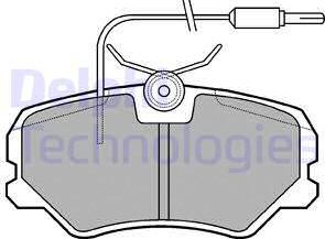 Delphi LP1606 - Σετ τακάκια, δισκόφρενα parts5.com