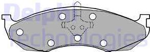 Delphi LP1615 - Brake Pad Set, disc brake parts5.com