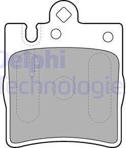 Delphi LP1618 - Brake Pad Set, disc brake parts5.com